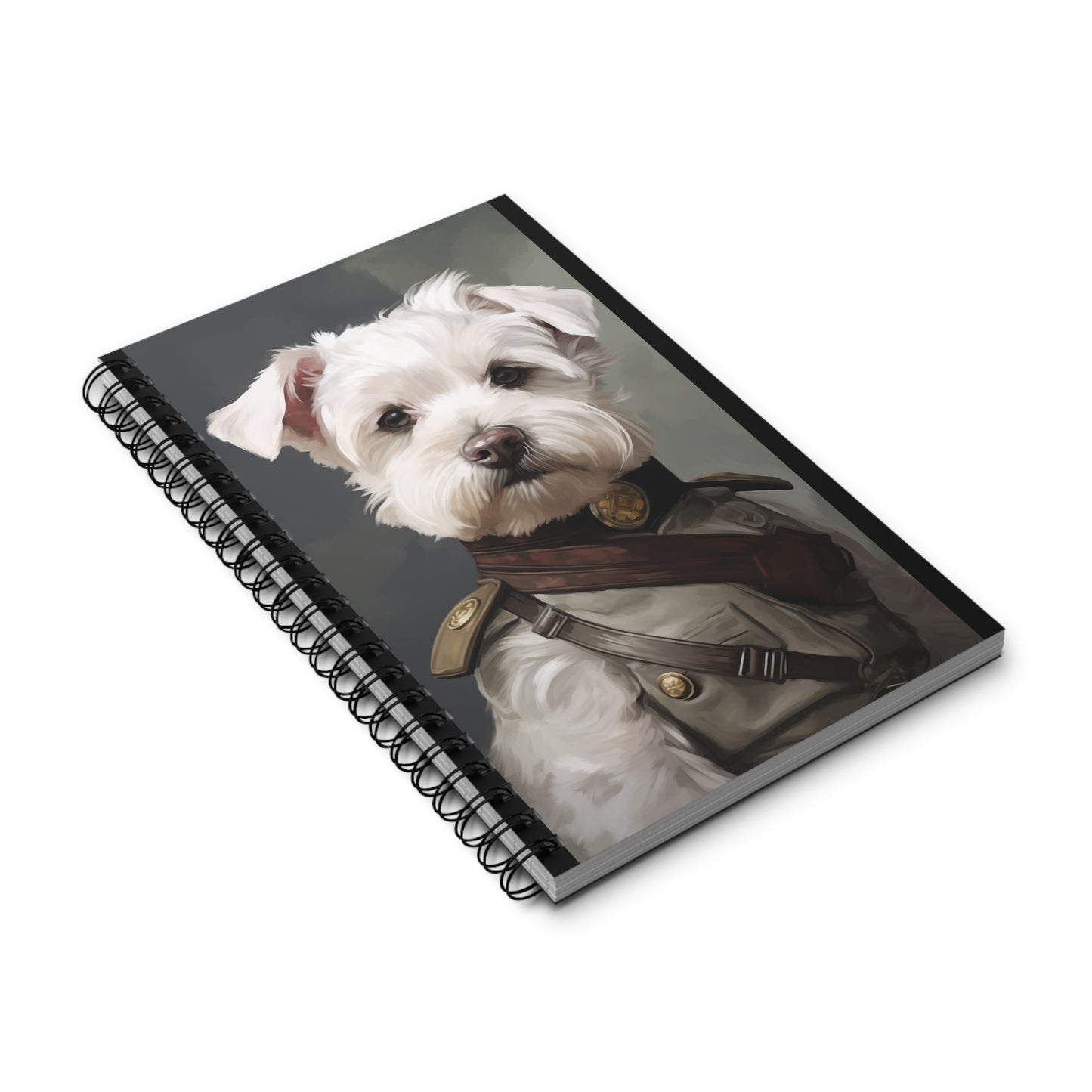 Army Dog Spiral Journal - Cute Puppy Design Notebook for Pet Lovers