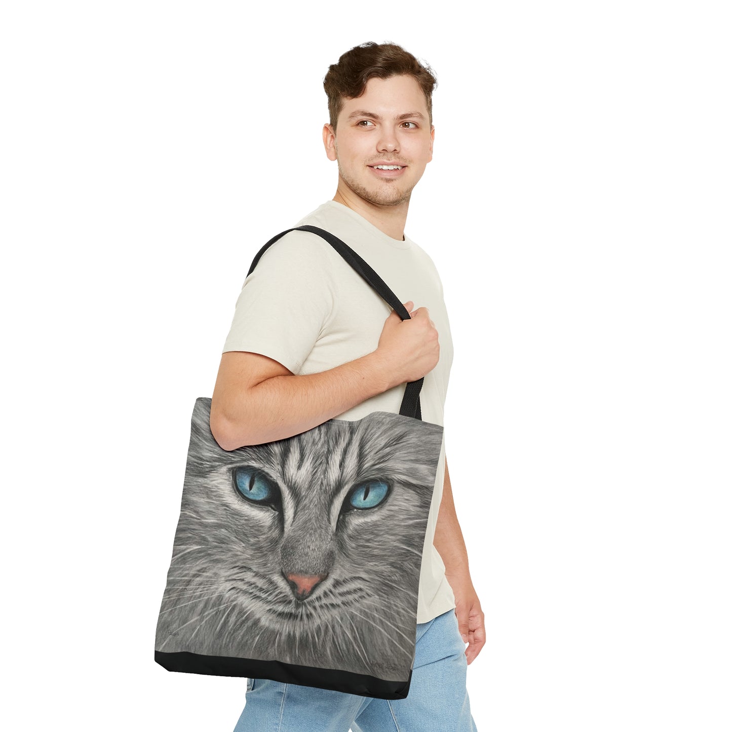 Tote Bag (Gris) - Chat Gris