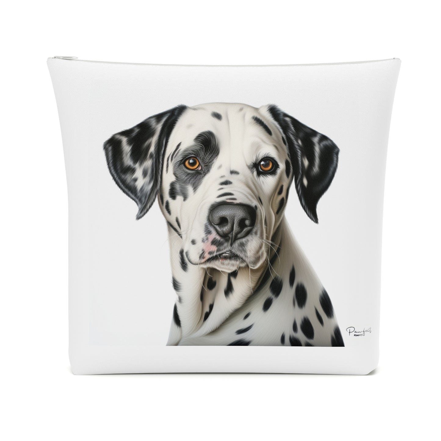 Trousse à Maquillage en Coton (Gris) - Bouledogue Français
