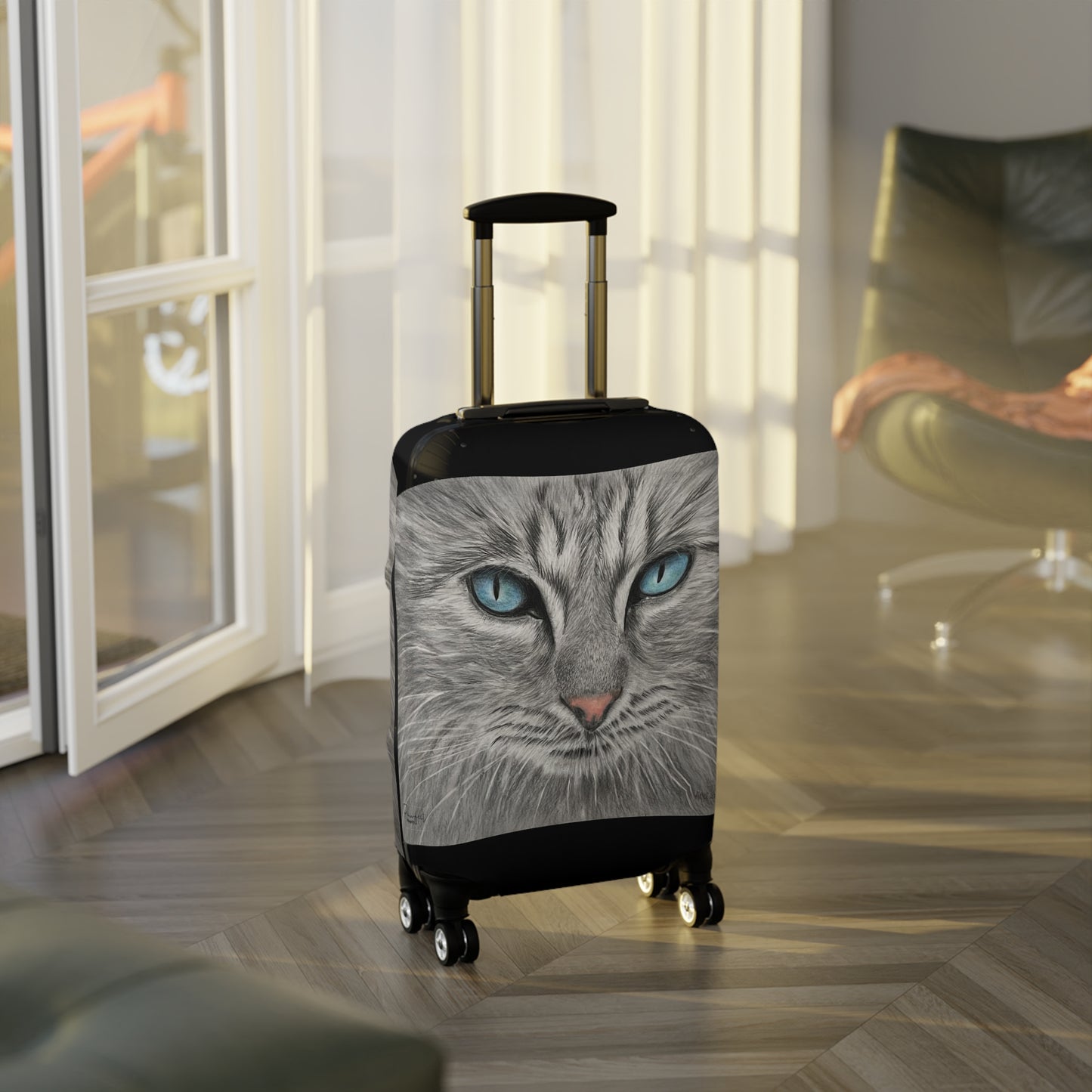 Housse de bagage (21" x 14") - Chat Gris