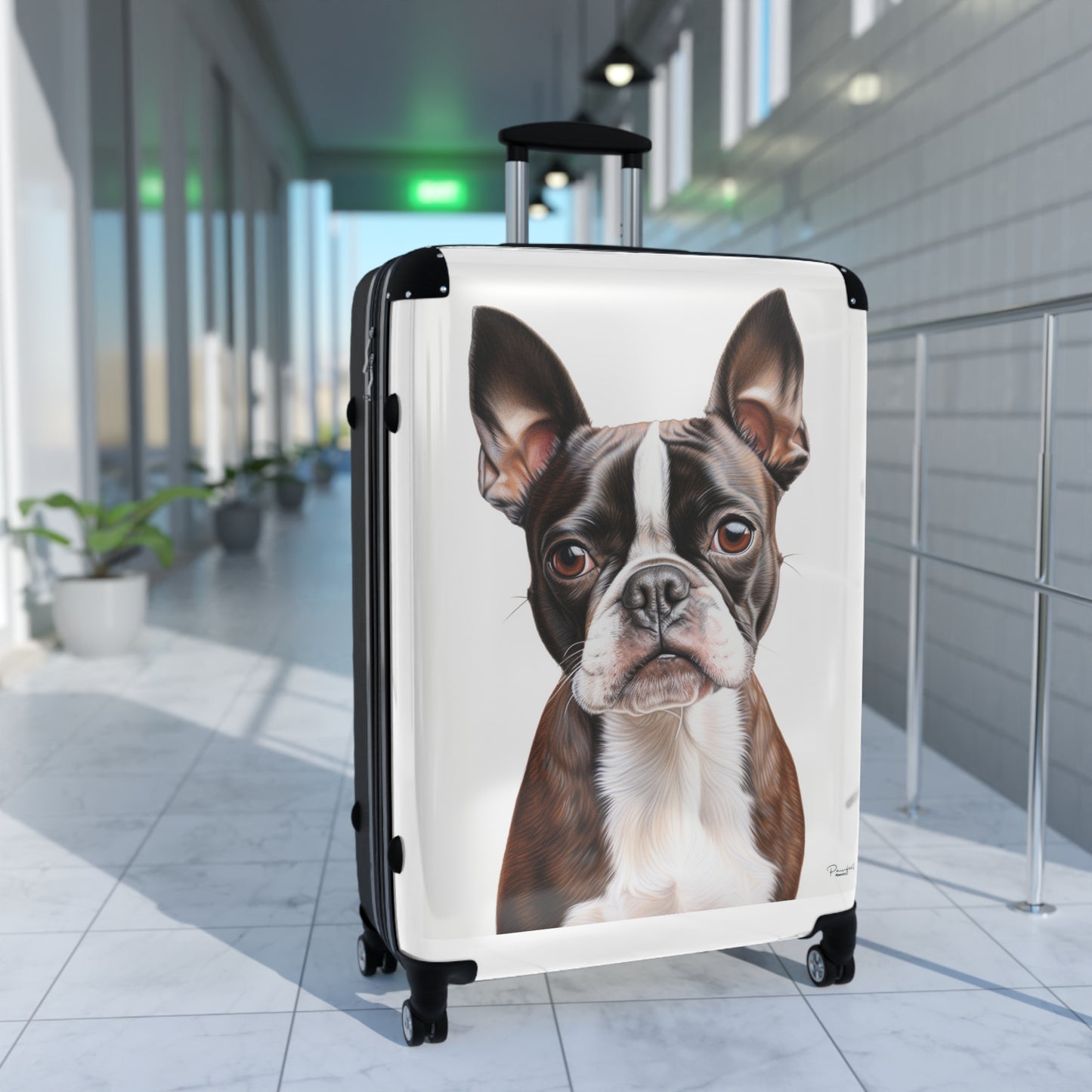 Boxer Terrier Suitcase