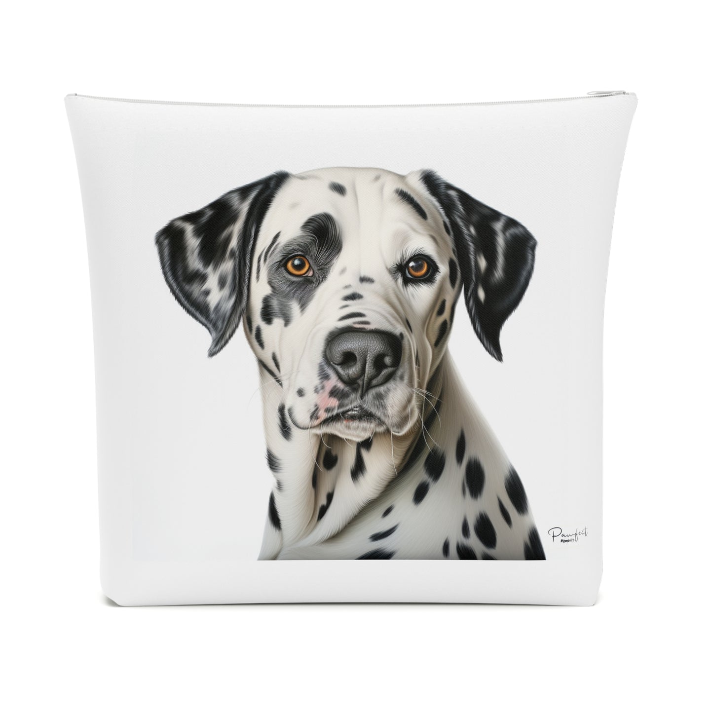 Trousse à Maquillage en Coton (Gris) - Bouledogue Français