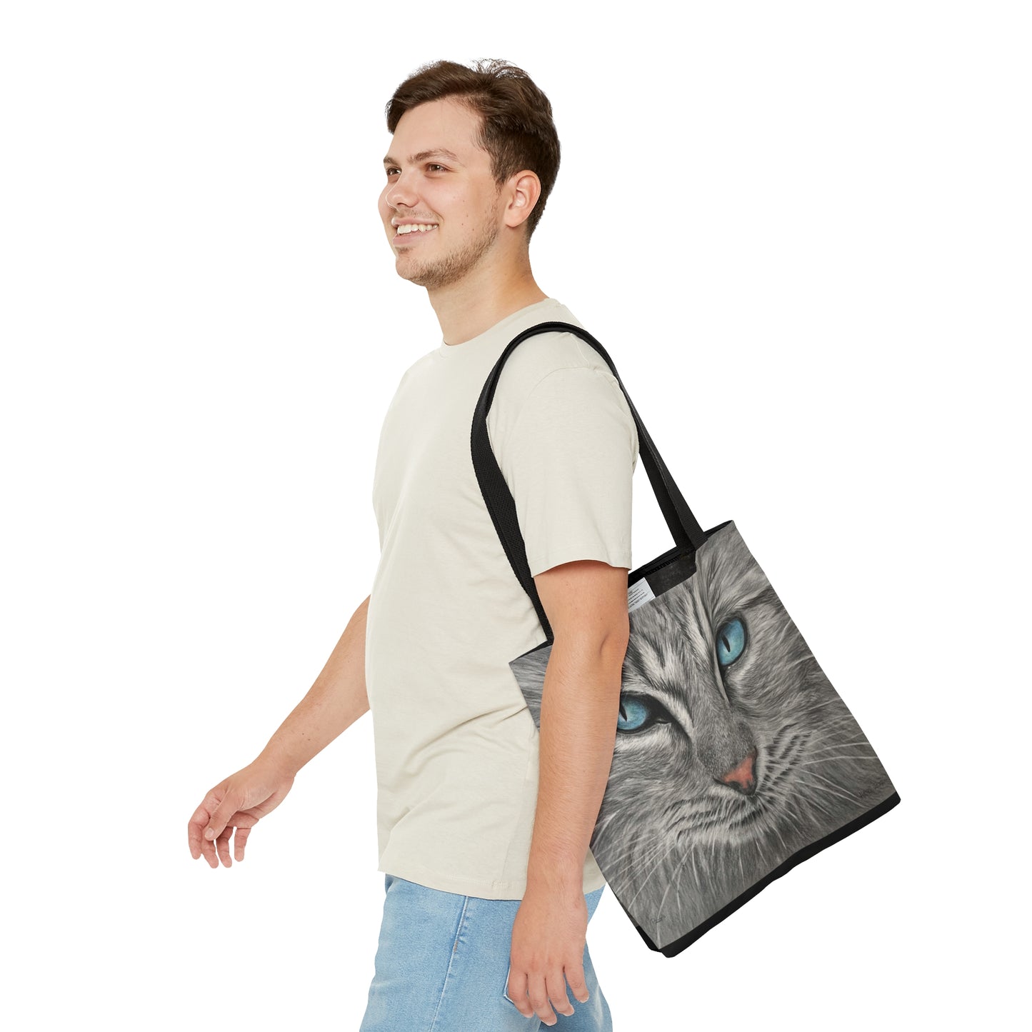 Tote Bag (Gris) - Chat Gris