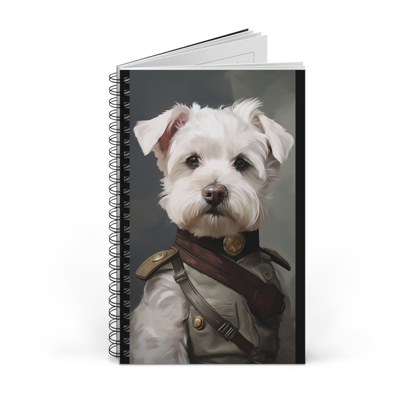 Army Dog Spiral Journal - Cute Puppy Design Notebook for Pet Lovers