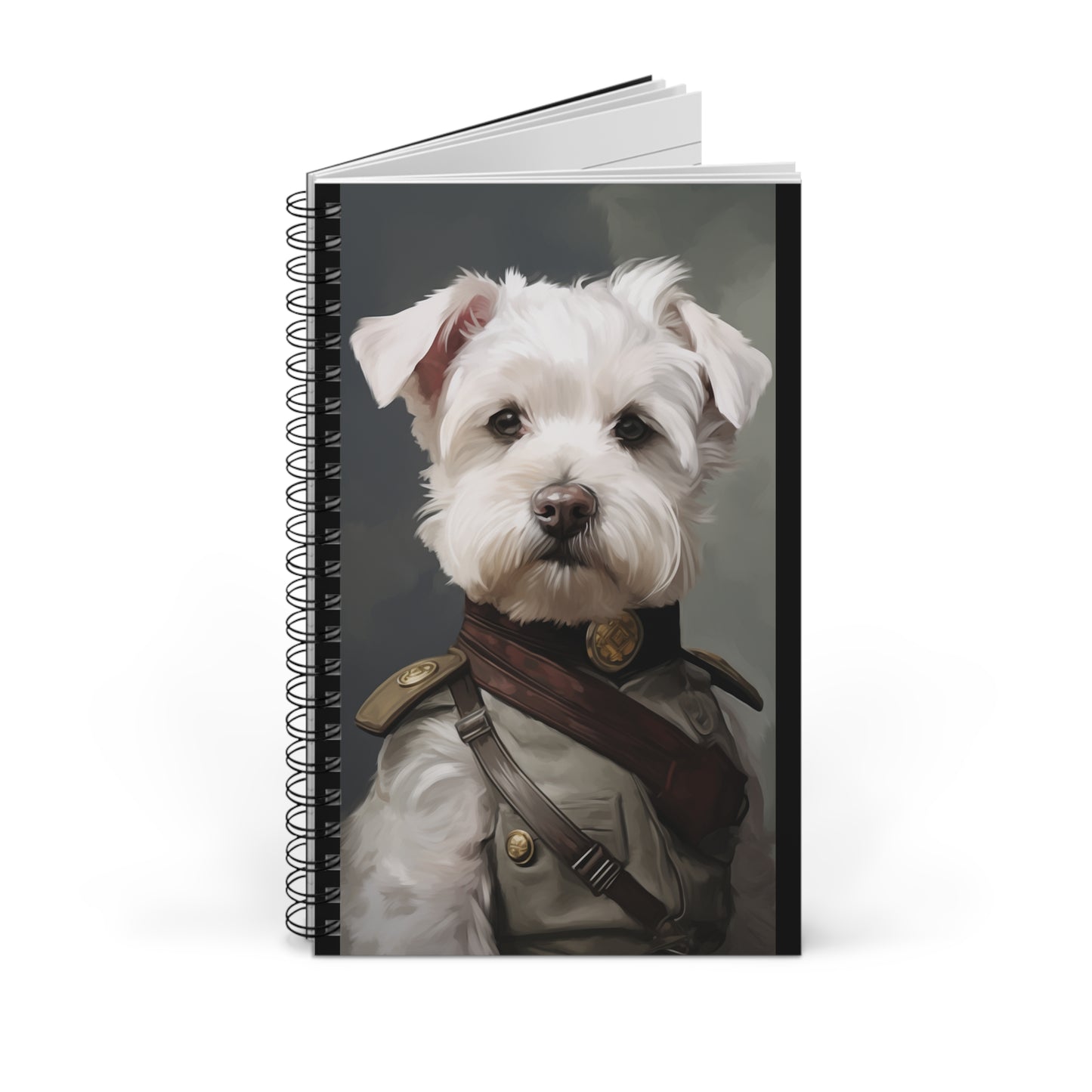 Army Dog Spiral Journal - Cute Puppy Design Notebook for Pet Lovers