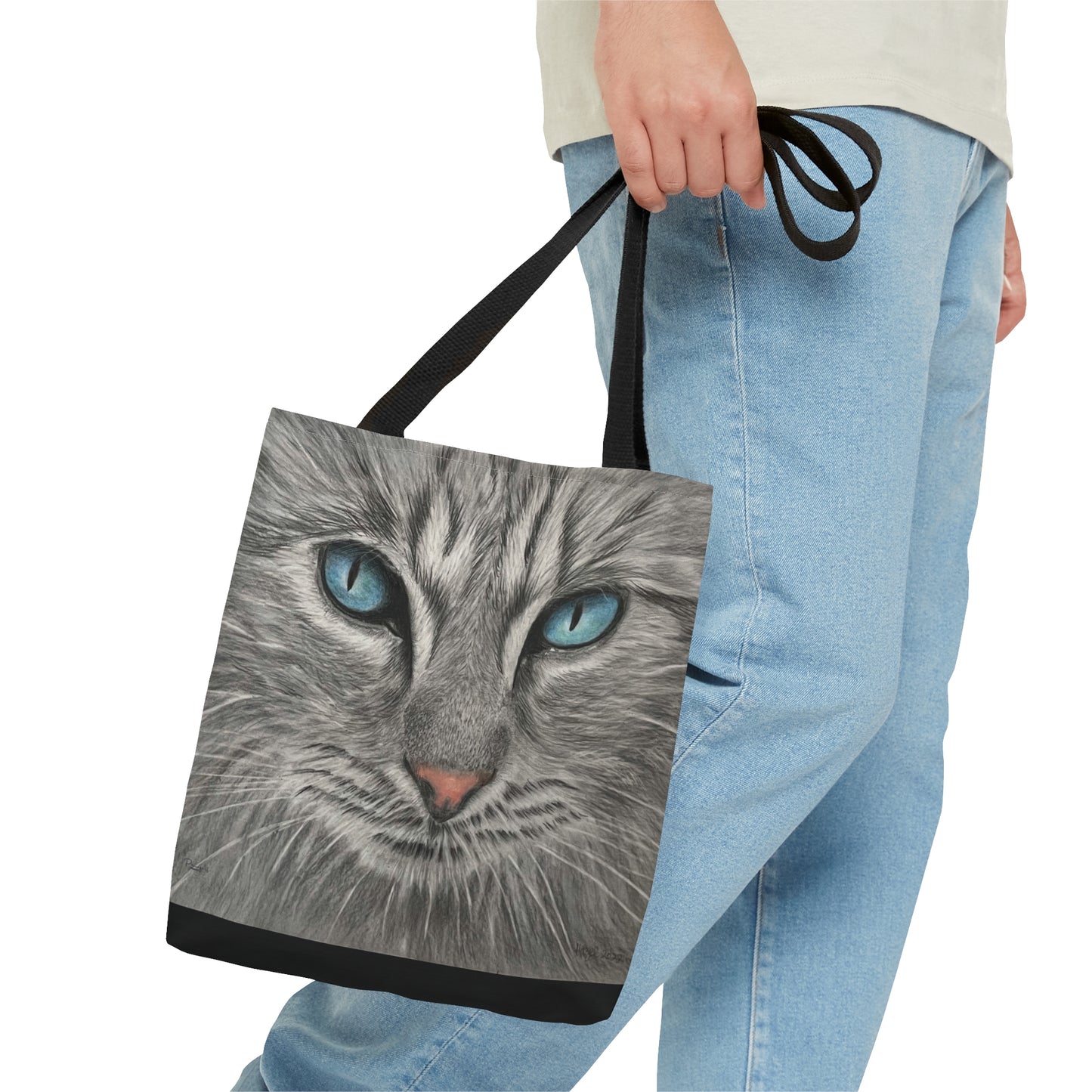 Tote Bag (Gris) - Chat Gris