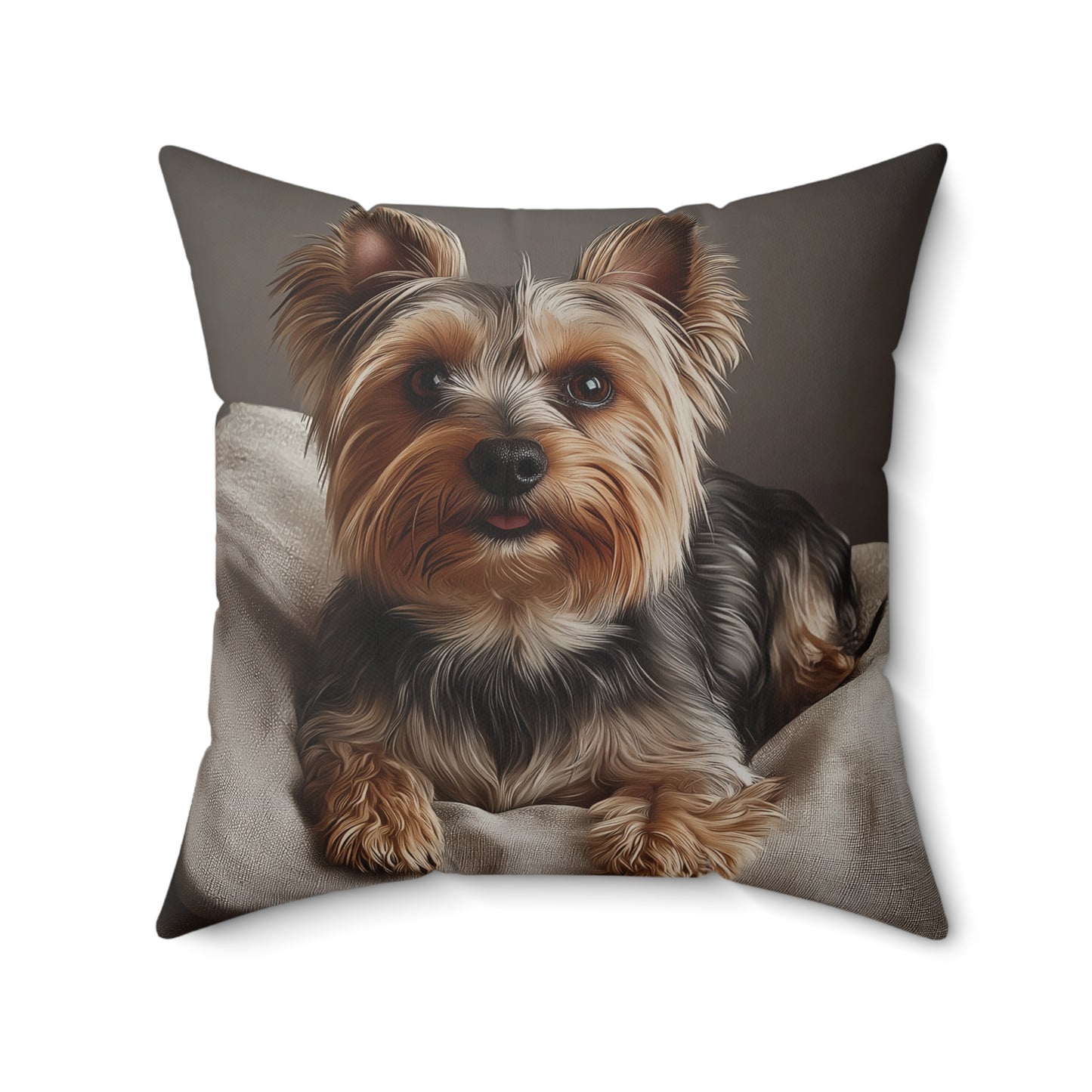 Yorkshire Terrier Decorative Pillow - Personalizable Cozy Home Accent for Dog Lovers