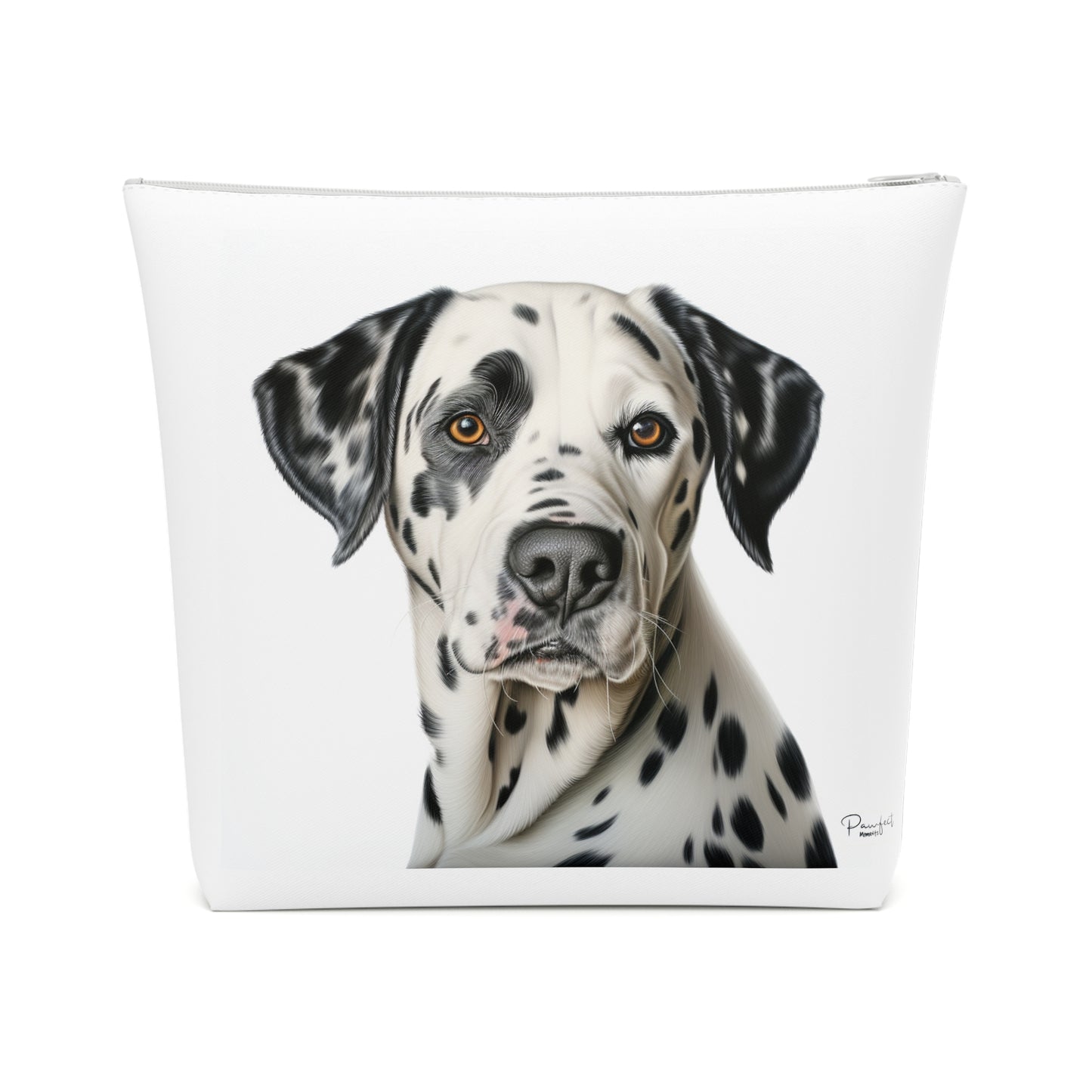 Trousse à Maquillage en Coton (Gris) - Bouledogue Français