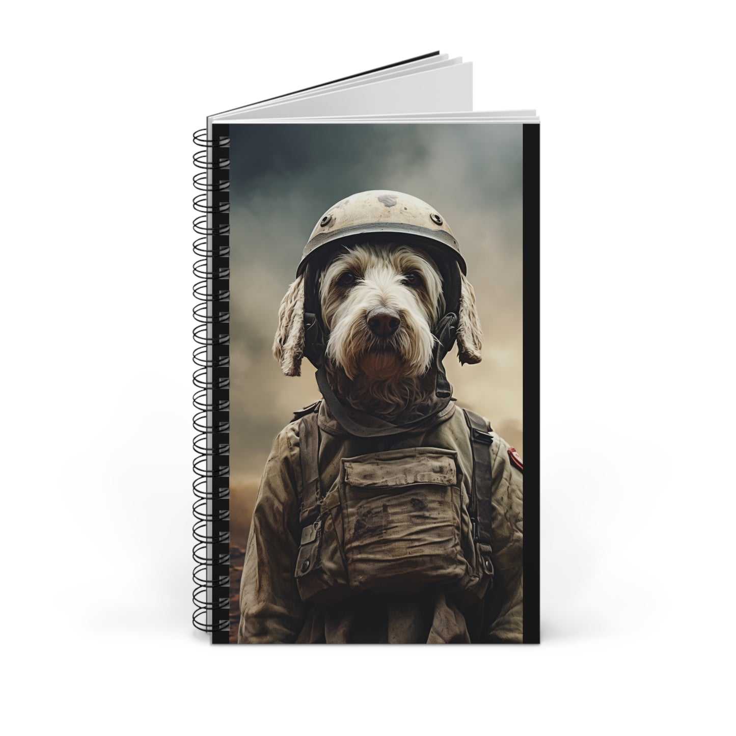 Army Dog Spiral Journal - Cute Puppy Design Notebook for Pet Lovers