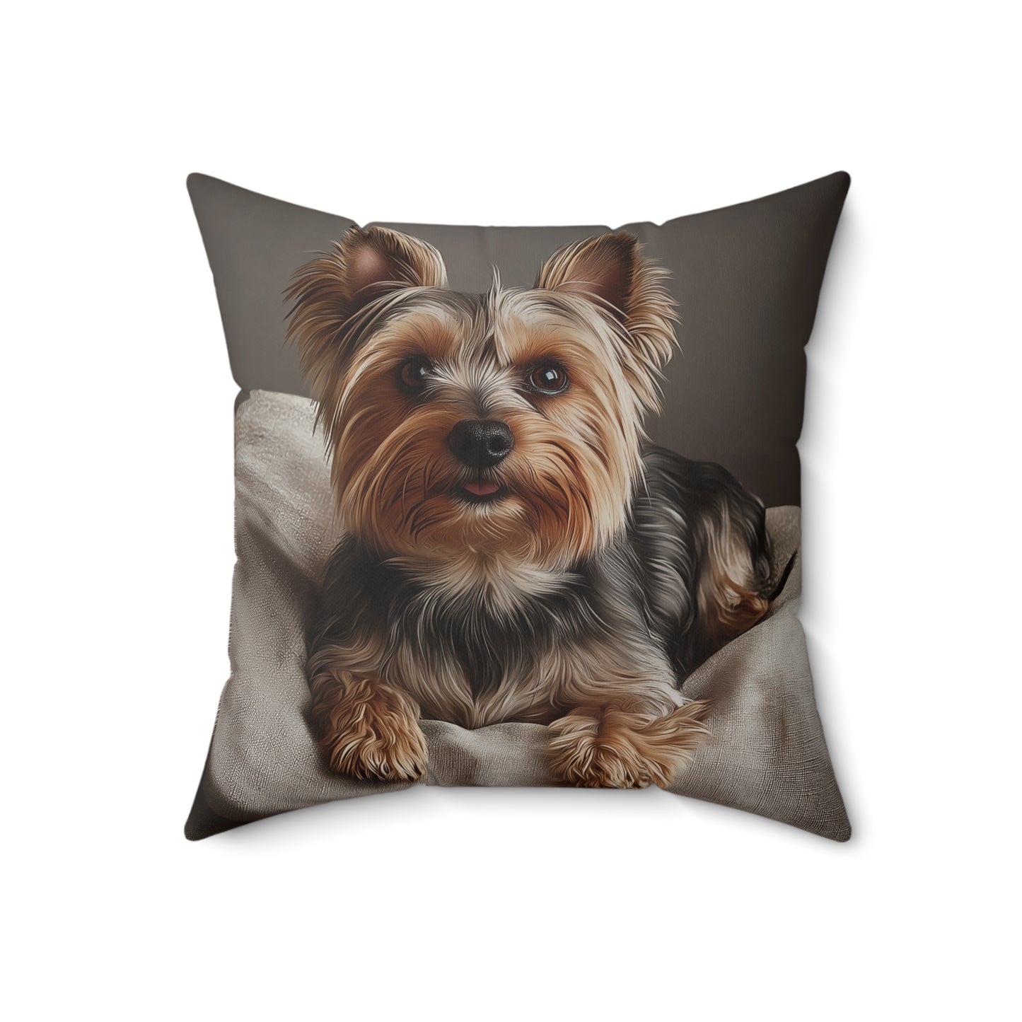 Yorkshire Terrier Decorative Pillow - Personalizable Cozy Home Accent for Dog Lovers