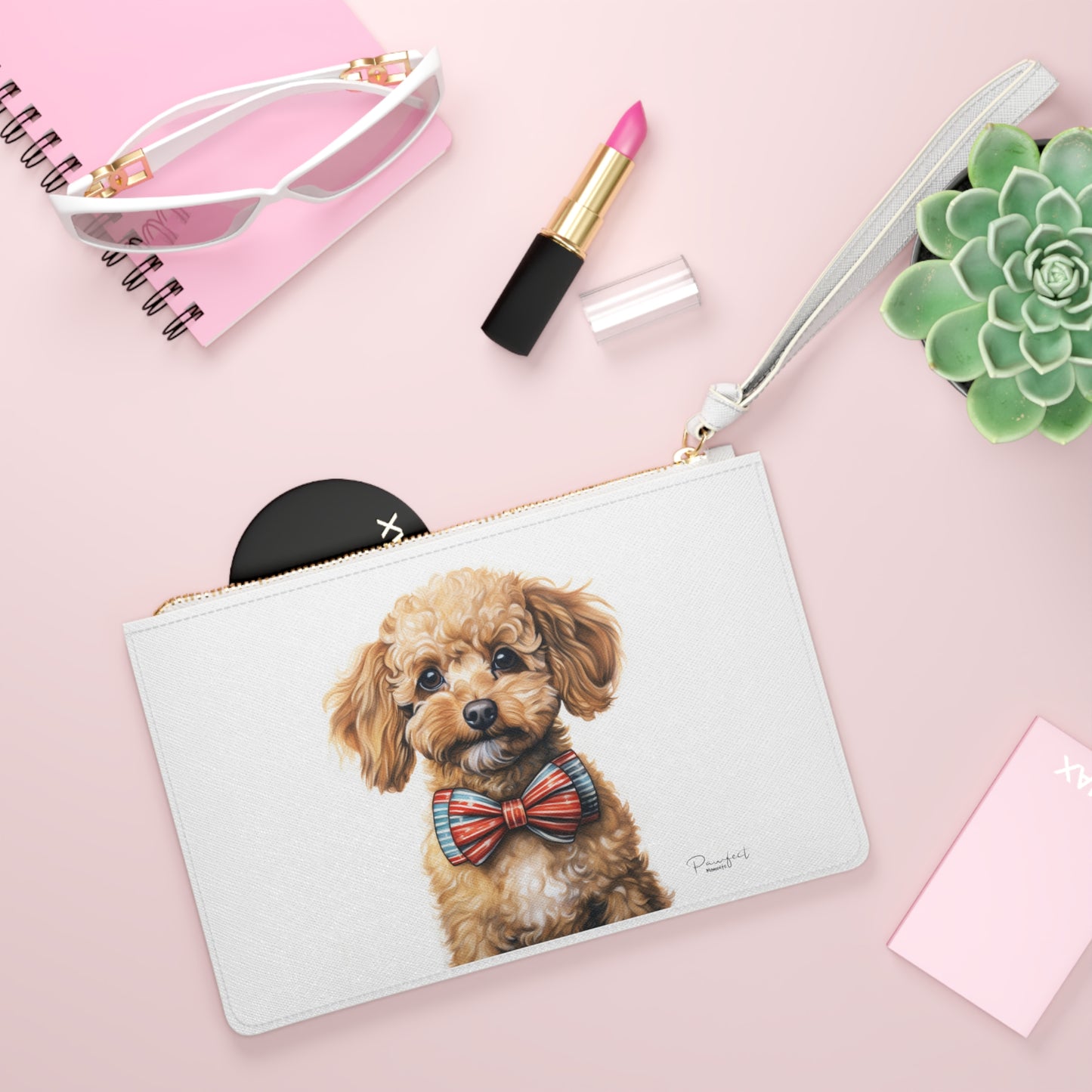 Poodle Clutch/Wrist Bag