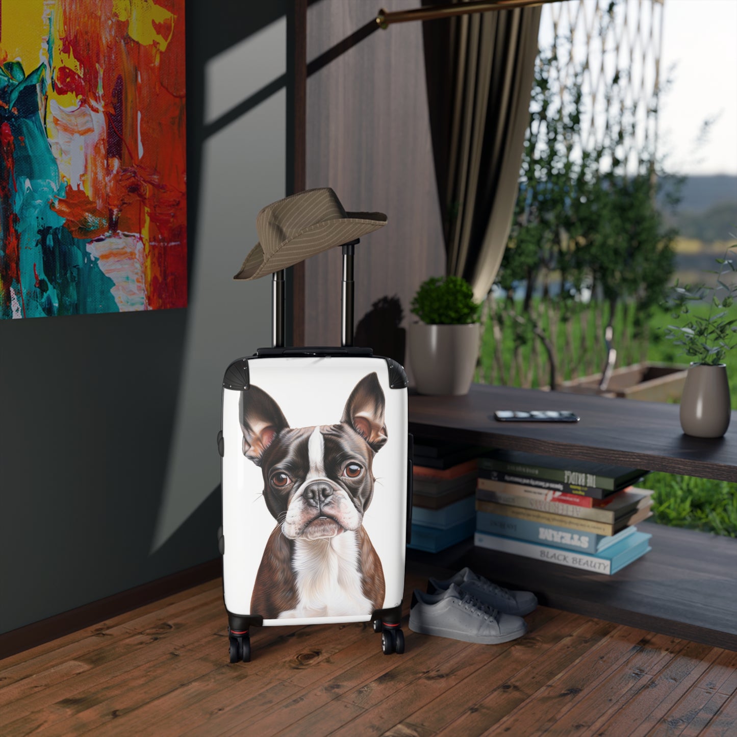 Boxer Terrier Suitcase