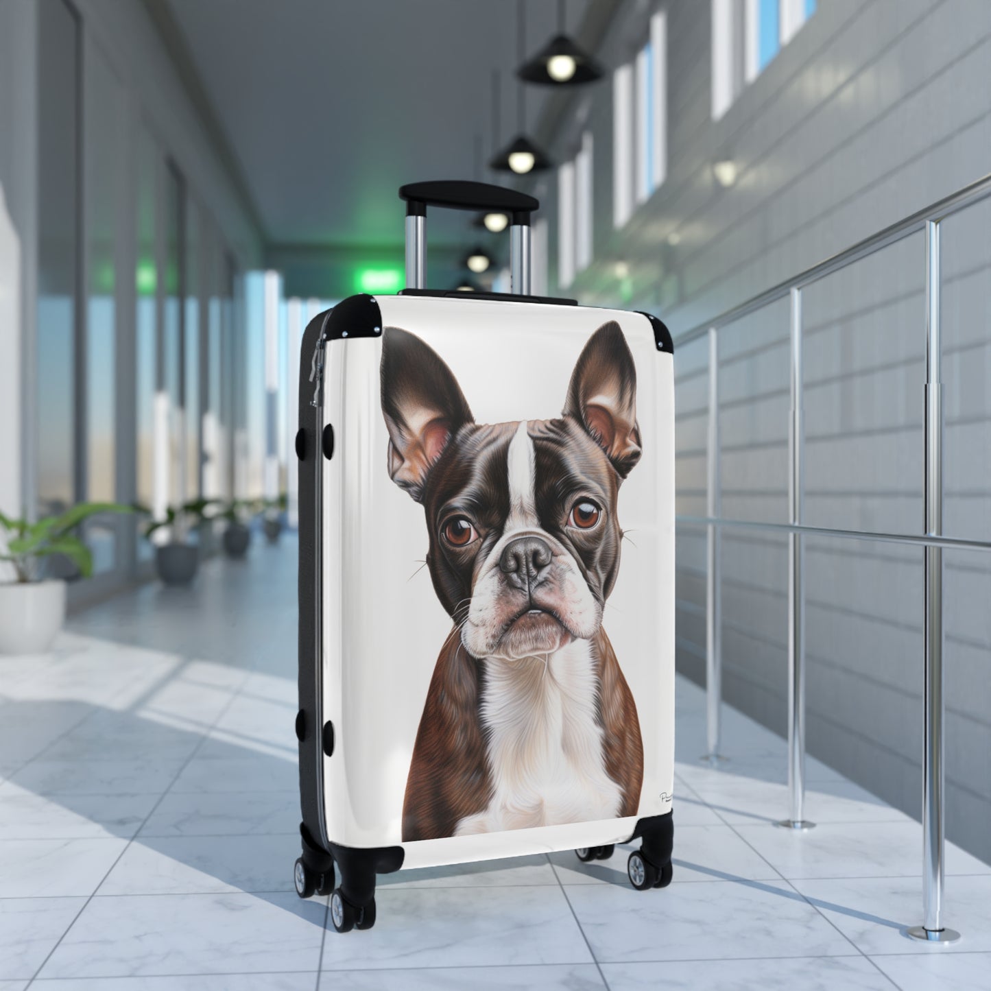 Boxer Terrier Suitcase