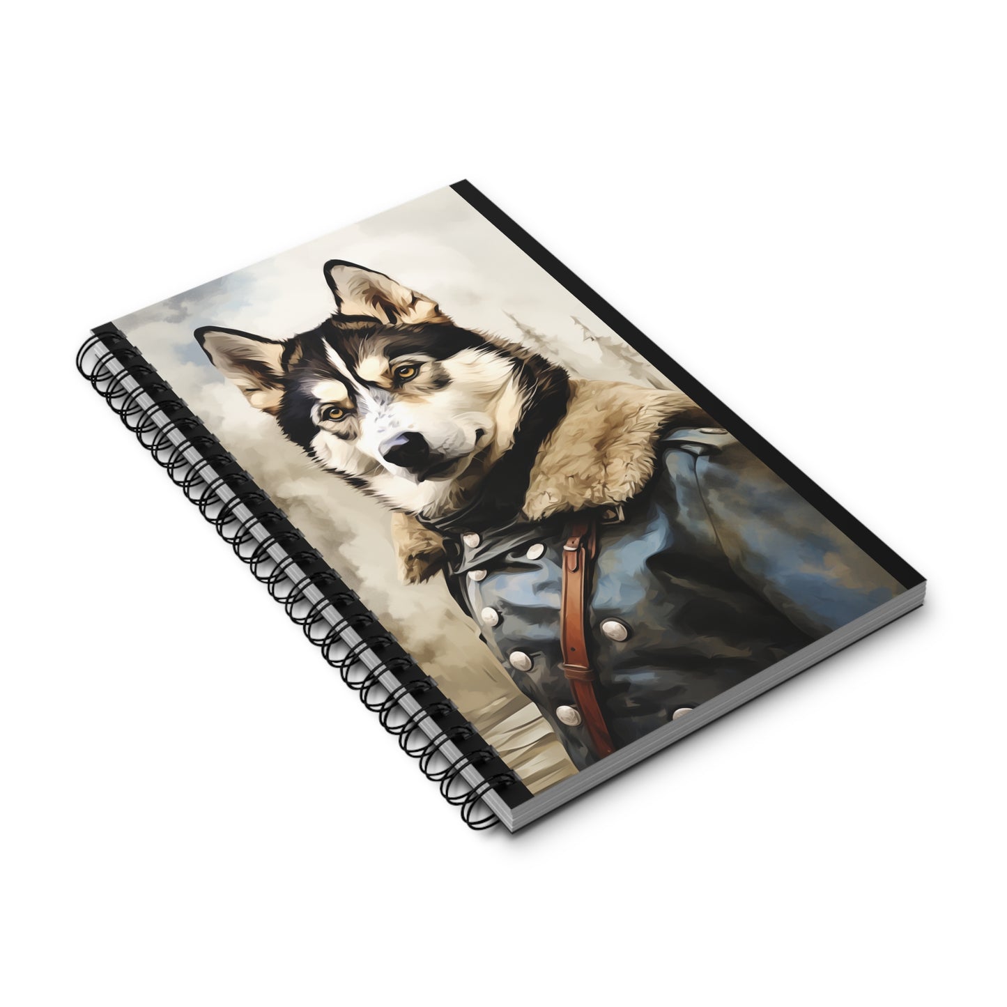 Army Dog Spiral Journal - Cute Husky Design Notebook for Pet Lovers