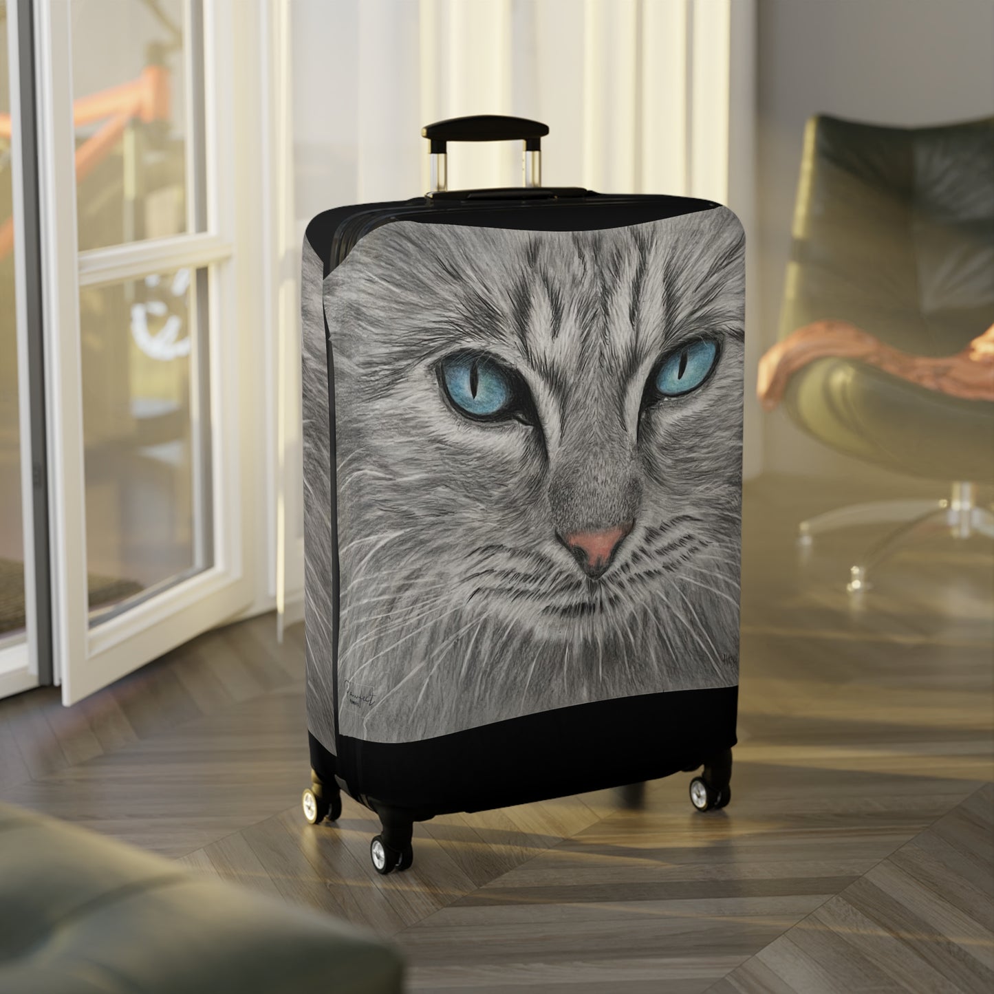 Housse de bagage (21" x 14") - Chat Gris