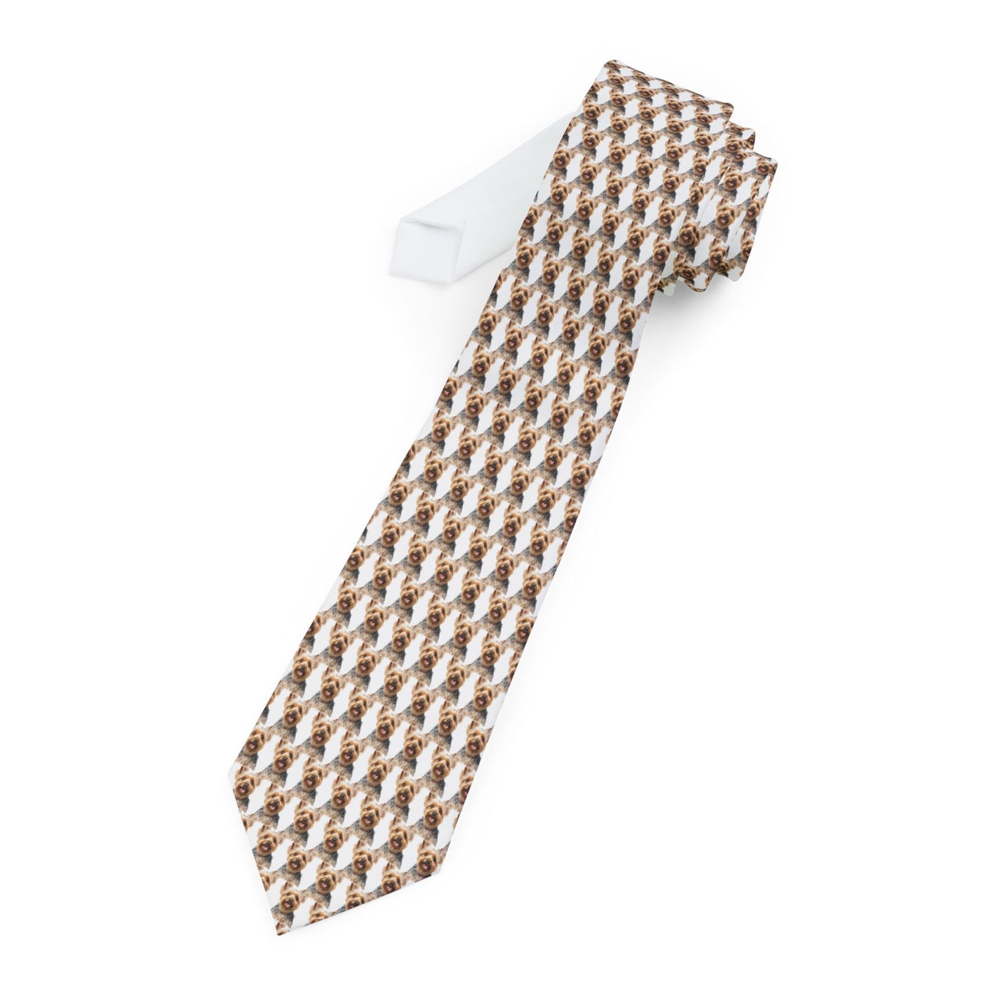 Stylish Yorkshire Terrier Print Necktie - Perfect Gift for Animal Lovers - Personalizable