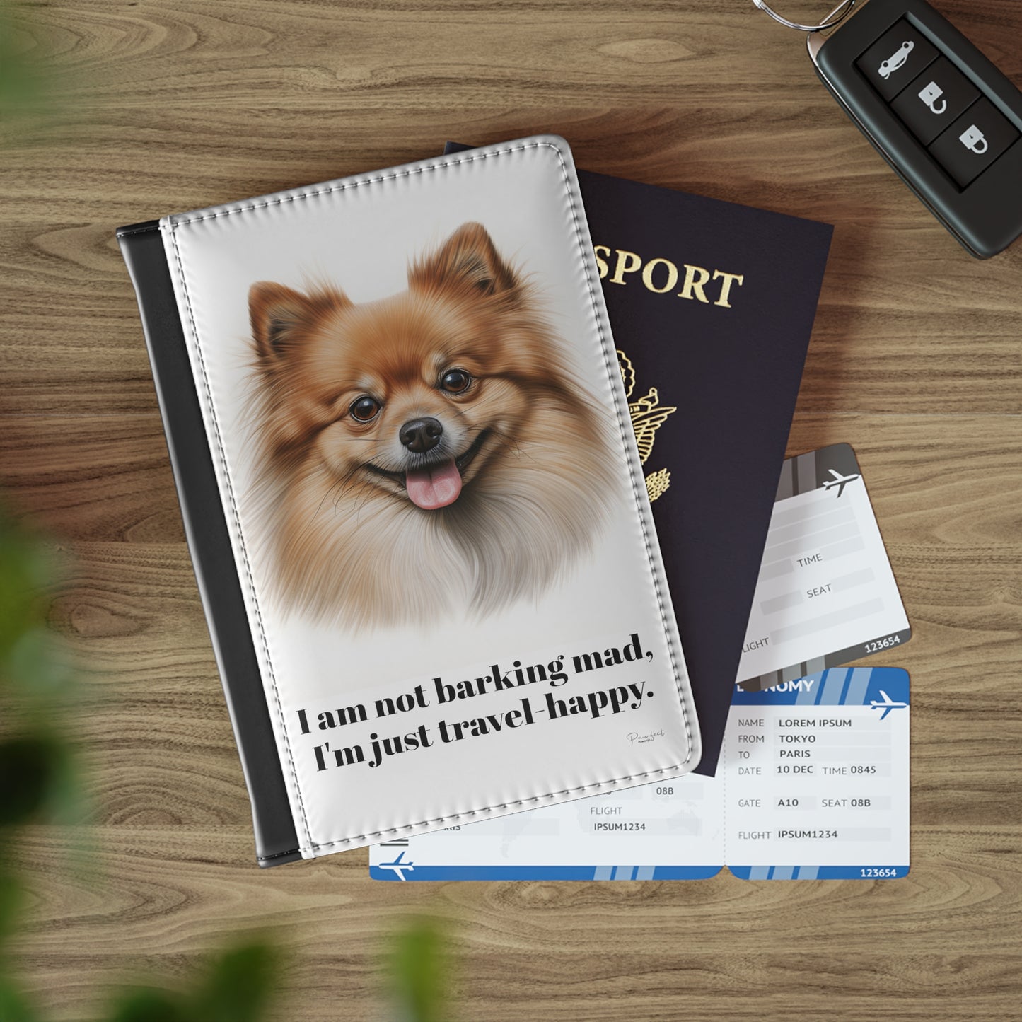 Pomeranian RFID Blocking Passport Cover