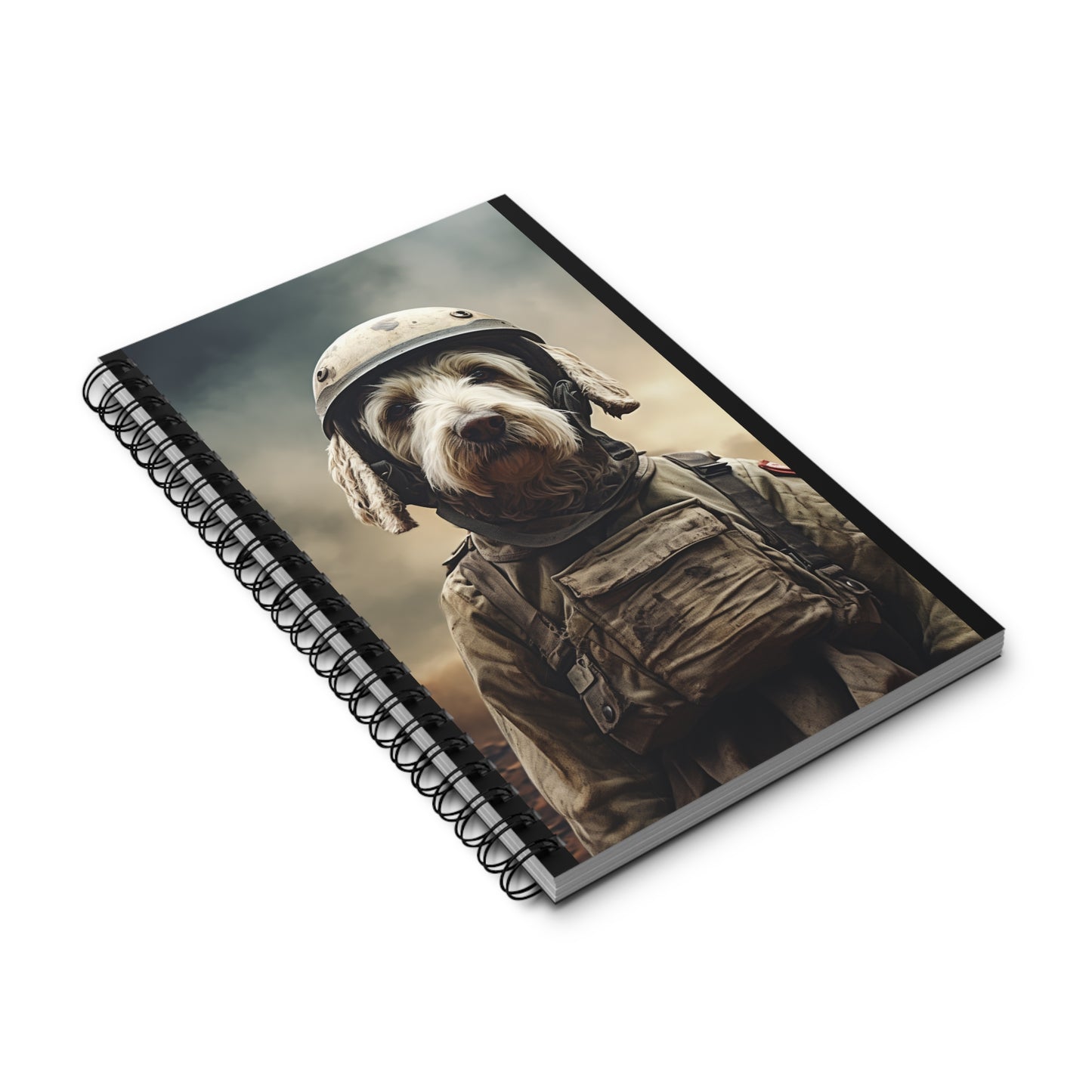 Army Dog Spiral Journal - Cute Puppy Design Notebook for Pet Lovers