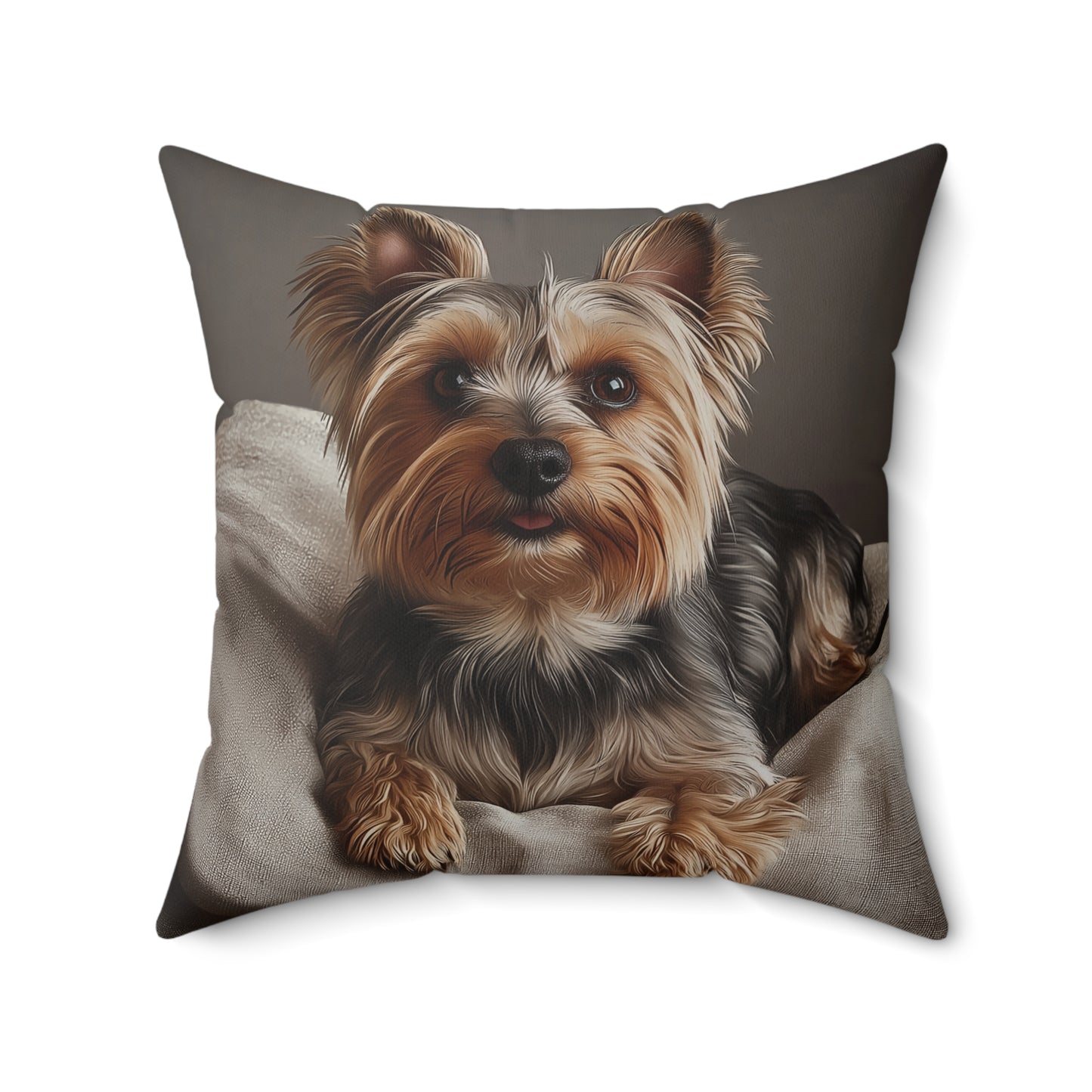 Yorkshire Terrier Decorative Pillow - Personalizable Cozy Home Accent for Dog Lovers