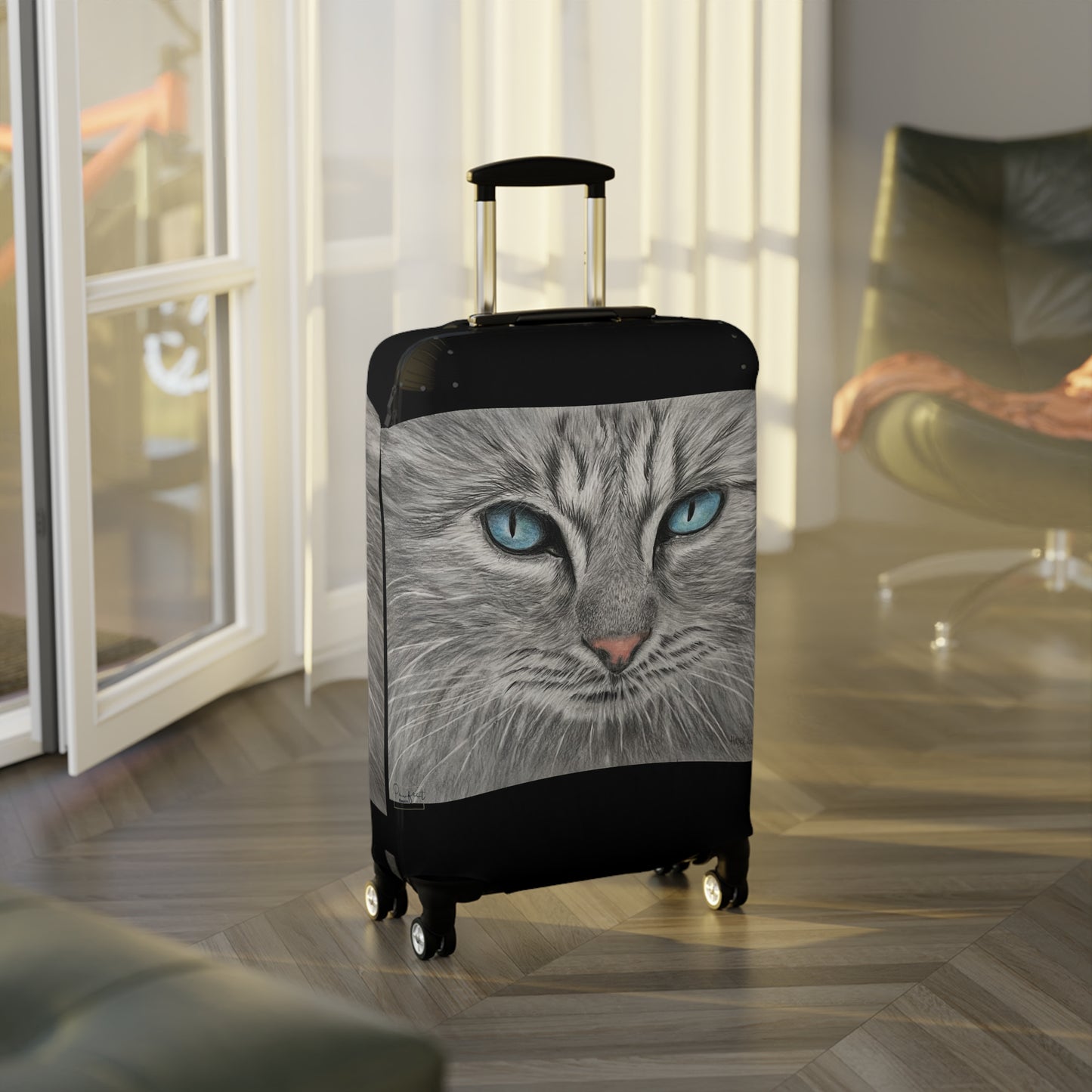 Housse de bagage (21" x 14") - Chat Gris