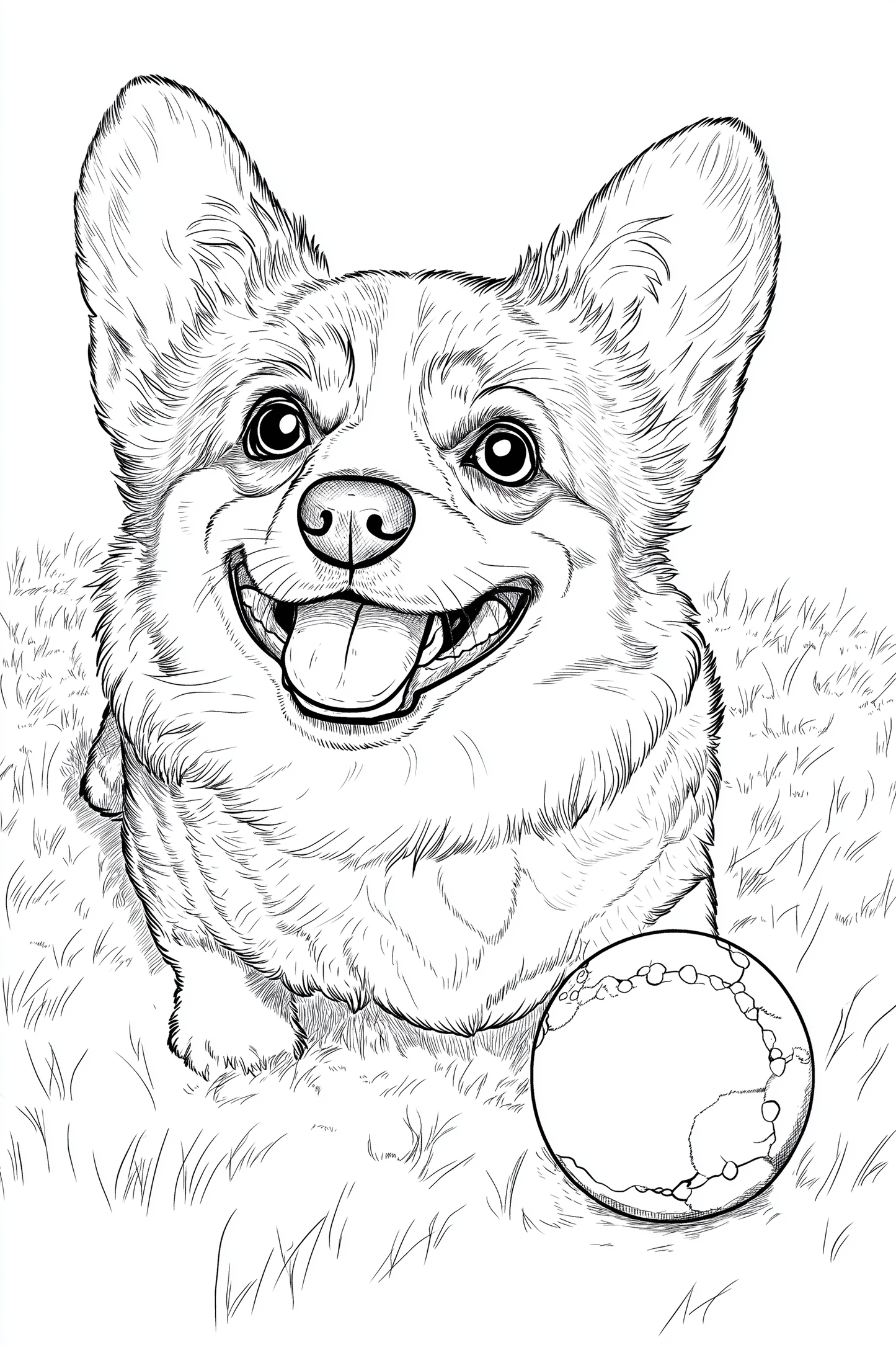 Colouring Page - Corgi