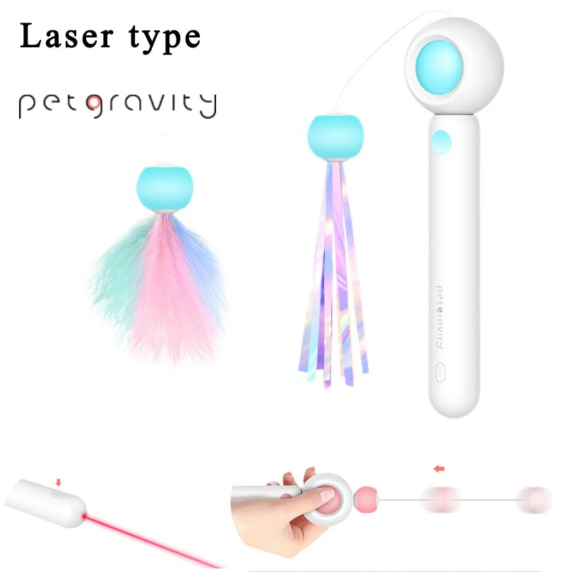Rechargeable 2-in-1 Smart Interactive Cat Toy