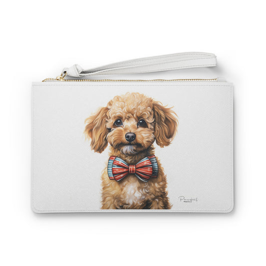 Poodle Clutch/Wrist Bag