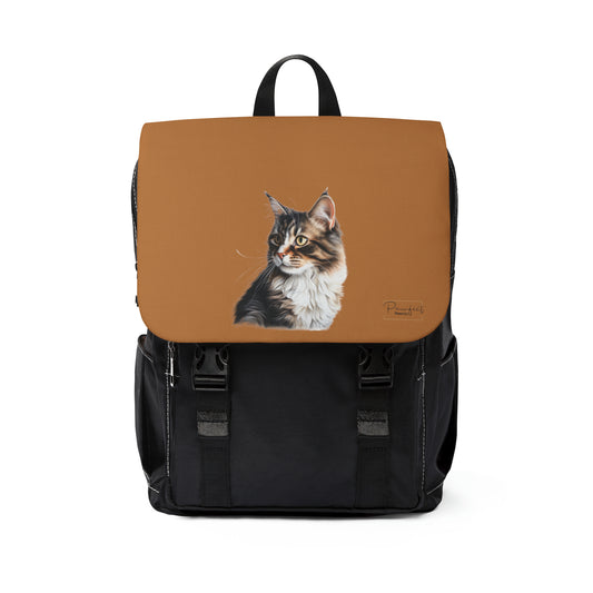 Maine Coon Unisex Casual Shoulder Backpack