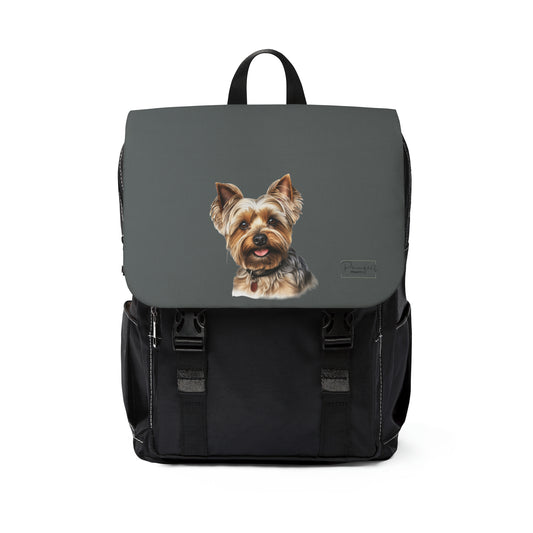 Yorkshire Terrier Unisex Casual Shoulder Backpack