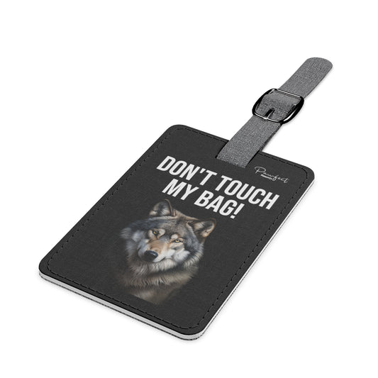 Wolf Saffiano Polyester Luggage Tag (scratch- and water-resistant)
