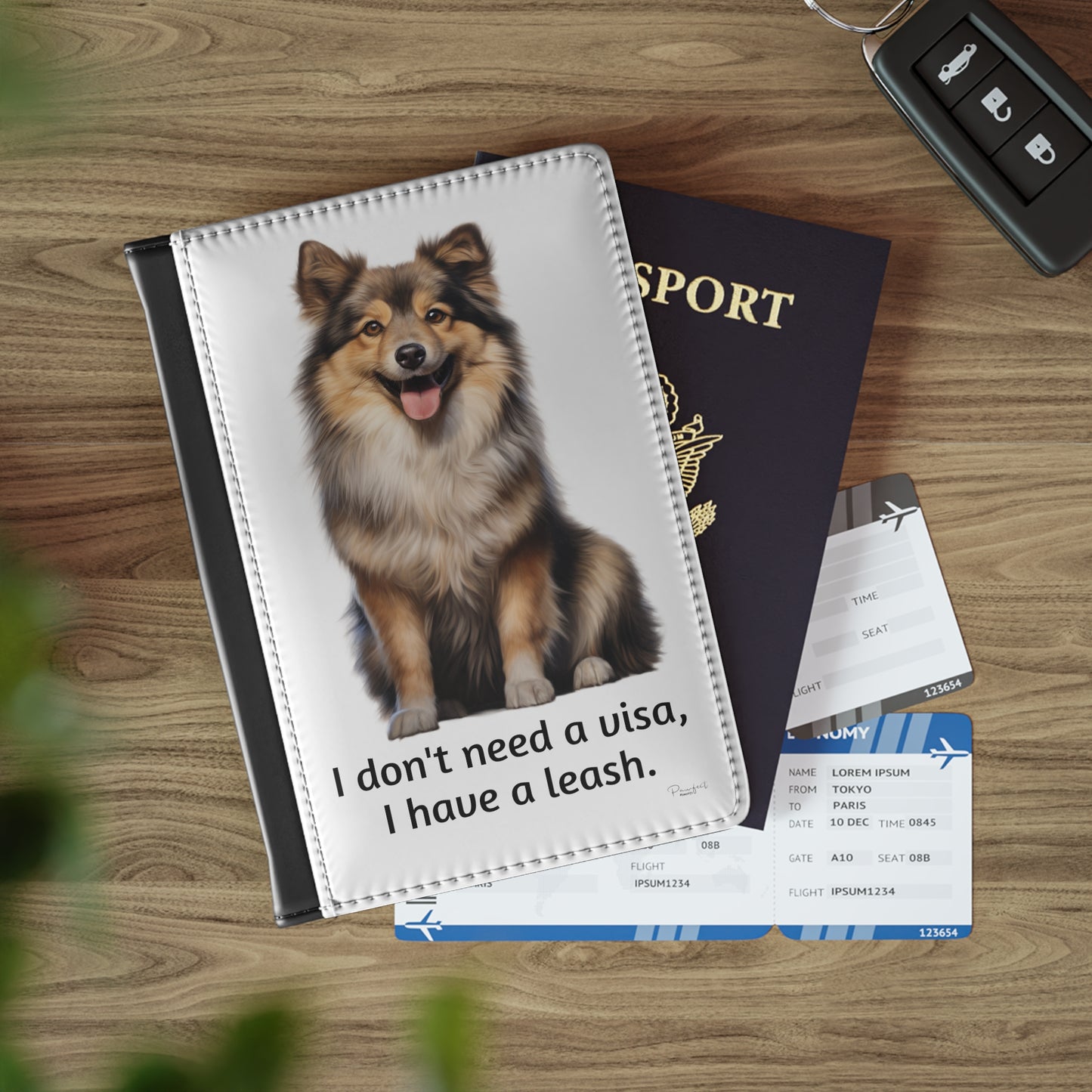 Finnish Lapphund RFID Blocking Passport Cover