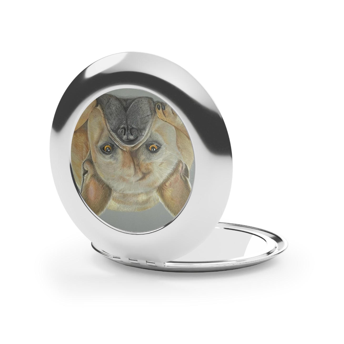 Miroir de Voyage Compact - Bouledogue Français