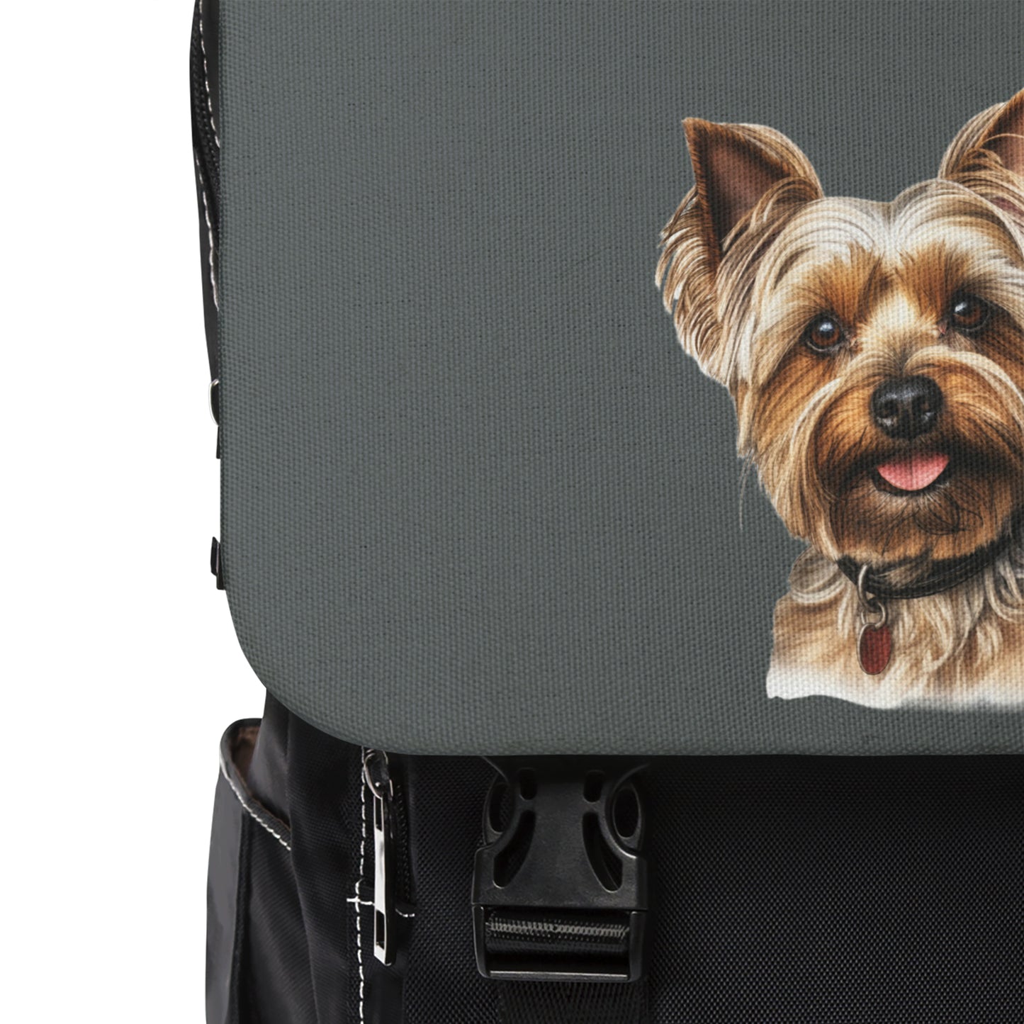 Yorkshire Terrier Unisex Casual Shoulder Backpack