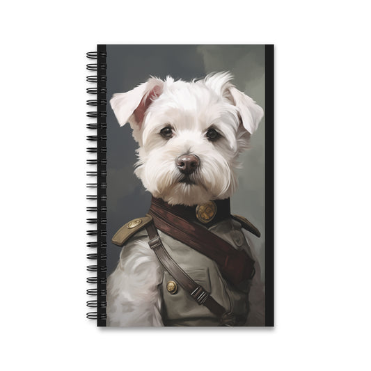 Army Dog Spiral Journal - Cute Puppy Design Notebook for Pet Lovers