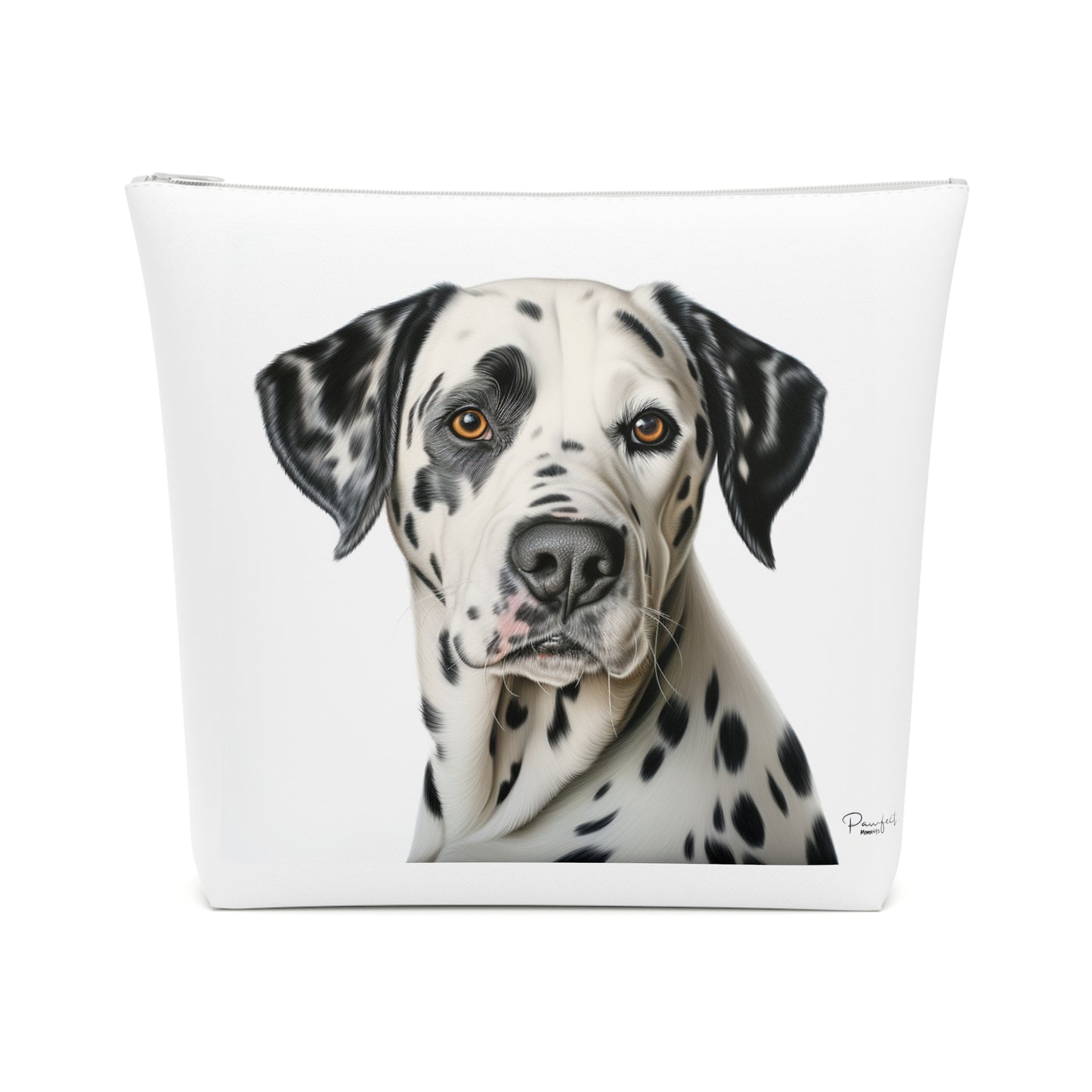 Trousse à Maquillage en Coton (Gris) - Bouledogue Français