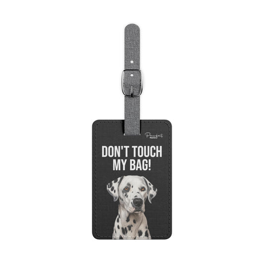 Dalmatian Saffiano Polyester Luggage Tag (scratch- and water-resistant)