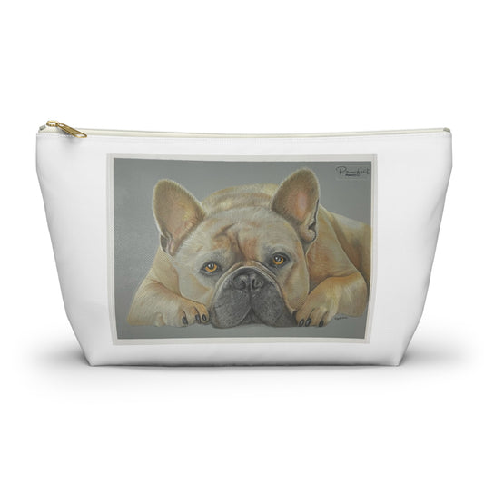 Pochette d'accessoires avec fond en T (Gris) - Bouledogue français