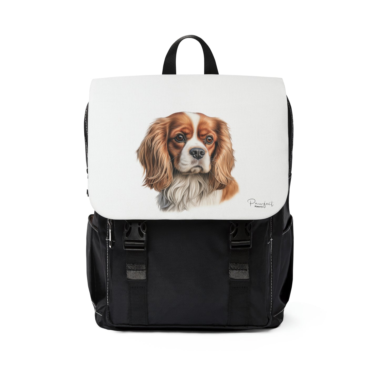 Cavalier King Charles Spaniel Unisex Casual Shoulder Backpack