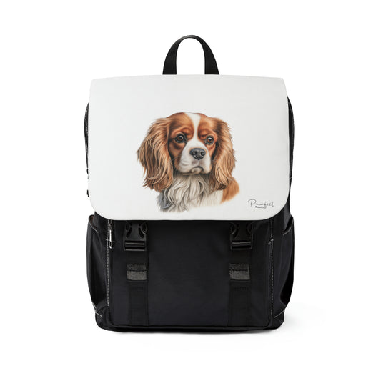 Cavalier King Charles Spaniel Unisex Casual Shoulder Backpack