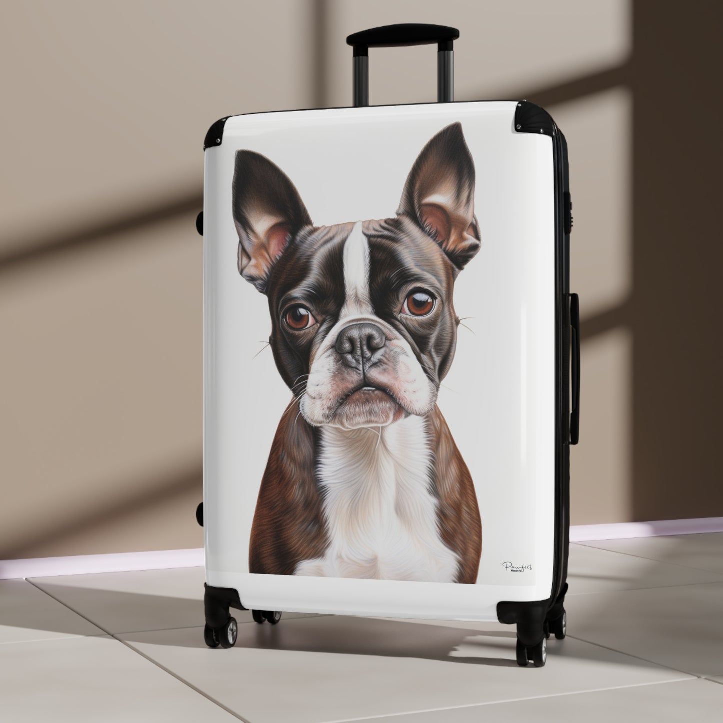 Boxer Terrier Suitcase