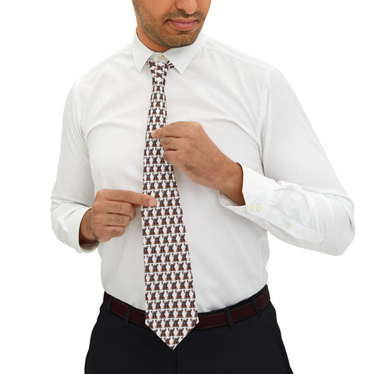 Stylish French Bulldog Print Necktie - Perfect Gift for Animal Lovers - Personalizable