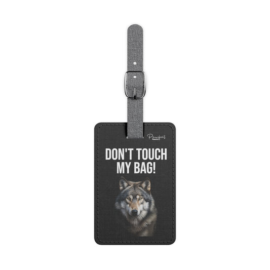 Wolf Saffiano Polyester Luggage Tag (scratch- and water-resistant)
