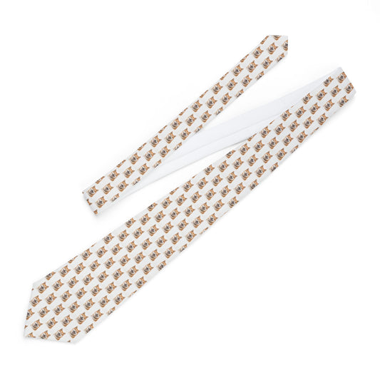 Stylish Shiba Inu Print Necktie - Perfect Gift for Animal Lovers - Personalizable