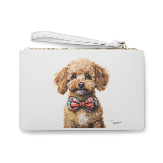 Poodle Clutch/Wrist Bag