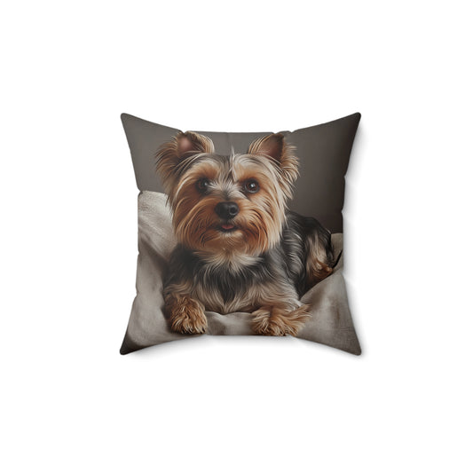 Yorkshire Terrier Decorative Pillow - Personalizable Cozy Home Accent for Dog Lovers