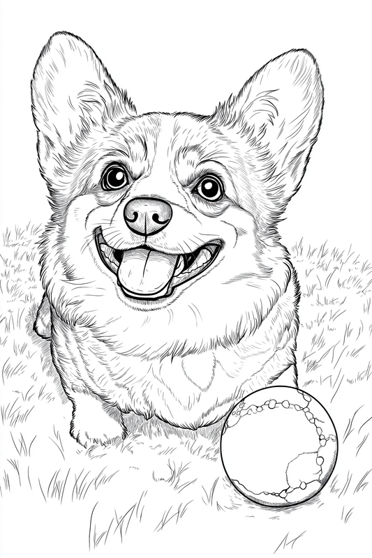 Colouring Page - Corgi