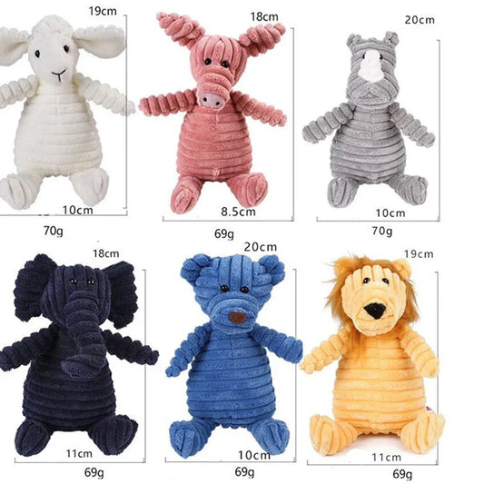 Corduroy Plush Squeaky Toy