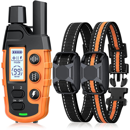 Waterproof Dog Training Collar with Remote Control for up to 3300 Ft