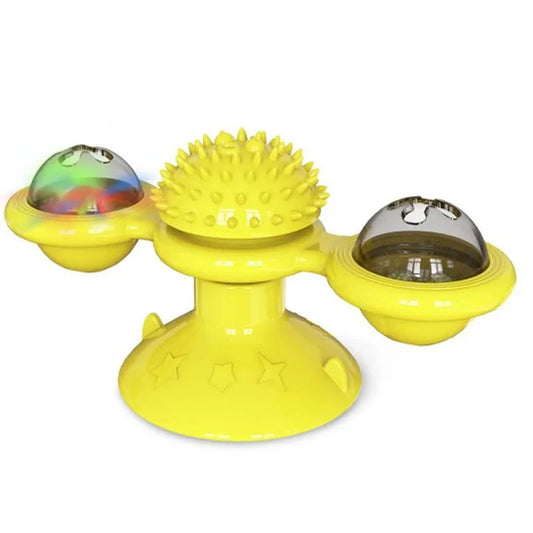 Interactive Light-up Spinning Cat Toy