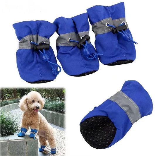 Waterproof Anti-Slip Dog Booties (4 pcs)